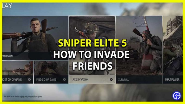 Sniper Elite 5 How To Invade Friends Answered Gamer Tweak