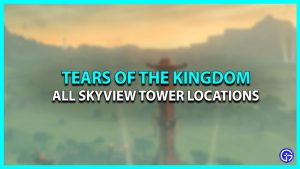 All Skyview Towers Location In Zelda Totk Map Coordinates