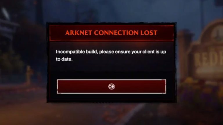 Fix For Redfall Incompatible Build Error Arknet Connection Lost