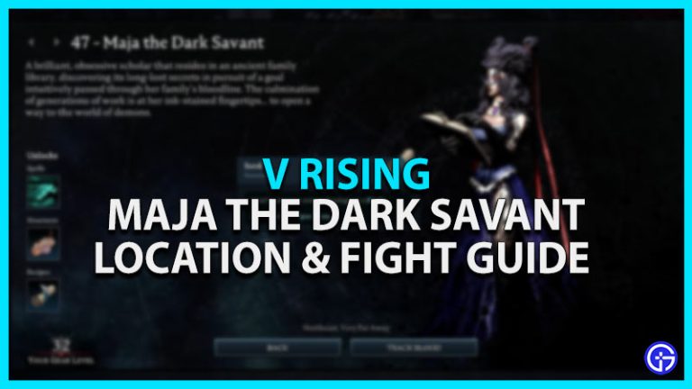 V Rising Maja The Dark Savant Location How To Beat Her