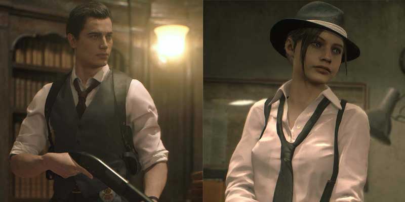 new-costumes for leon and claire
