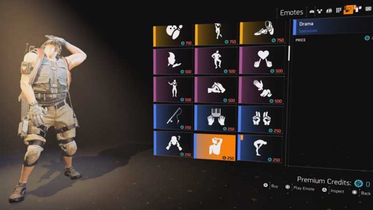 How To Get More Emotes In The Division 2 Guide Gamertweak - how to equip emotes in roblox xbox one