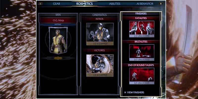 Change or Unlock Fatalities & Brutalities In Mortal Kombat 11