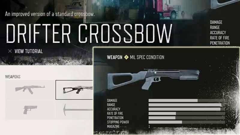 Days Gone Weapon List - Crossbow