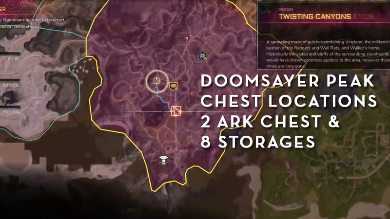 Rage 2 -Doomsayer Peak Chest Locations
