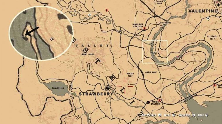 Sockeye Salmon Fishing Location In Red Dead Redemption RDR2 Online   Rdr2 Online Sockeye Salmon Location 1 768x432 