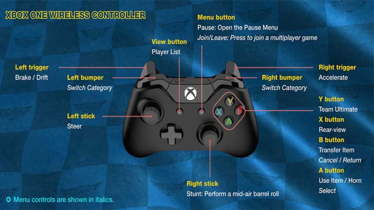 Team Sonic Racing Xbox One Controls Guide Gamertweak - attack on titan roblox game controls