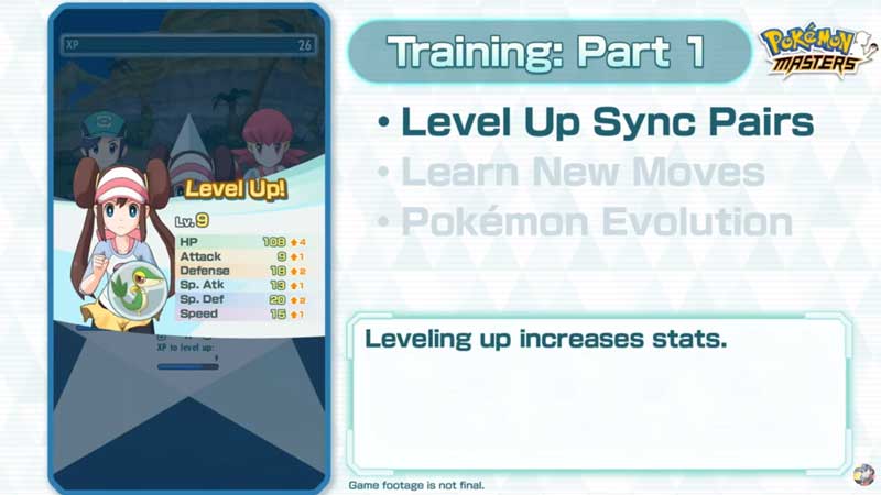 Pokemon Masters How to Level Up