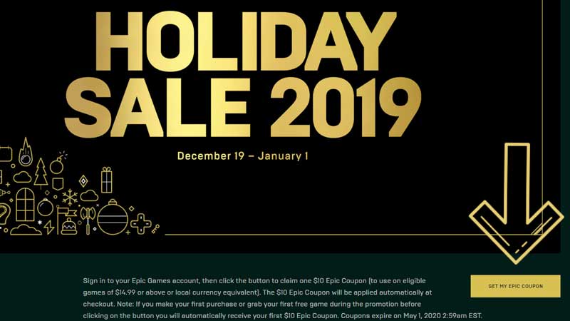 Epic Store Holiday Sale 2019 Free Games