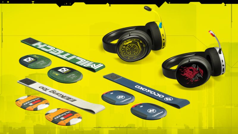Cyberpunk 2077 Gaming Headsets by SteelSeries