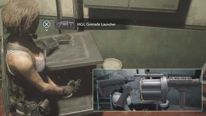 RE3 Remake Grenade Launcher