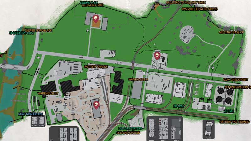 2021 escape from tarkov customs map