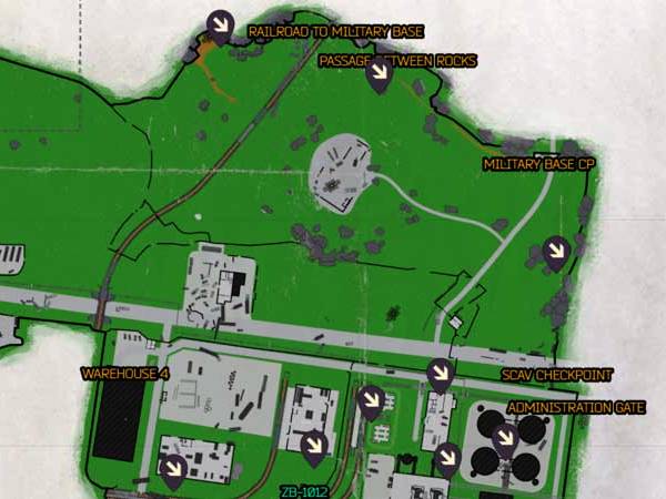 Escape From Tarkov 2020 Customs Map Guide Extraction Points Keys Boss Locations - roblox jailbreak 2020 map