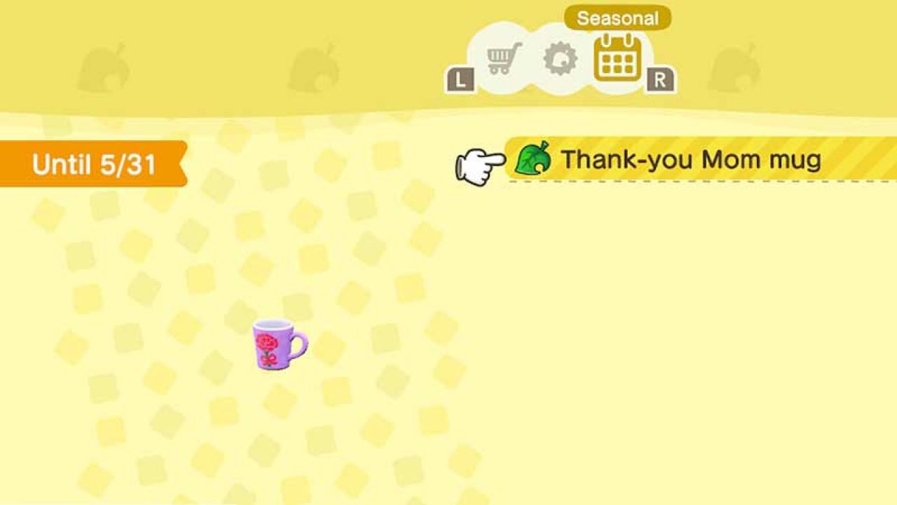 How To Get The Mothers Day Mug In Animal Crossing New Horizons - mayday code roblox