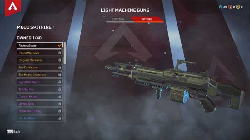 Apex Legends Light Machine Guns