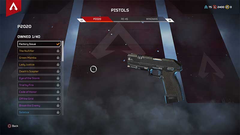 Factory Issue Pistol Apex Legends
