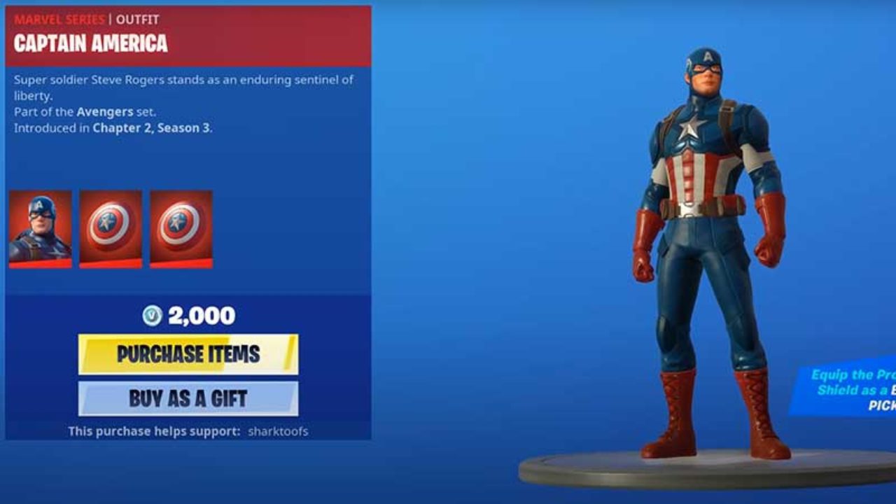 How To Get The Captain America Fortnite Skin And Shield - roblox assassins cool skins on mobile