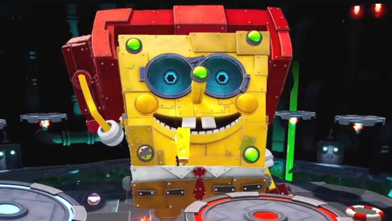 old spongebob pc game with robots