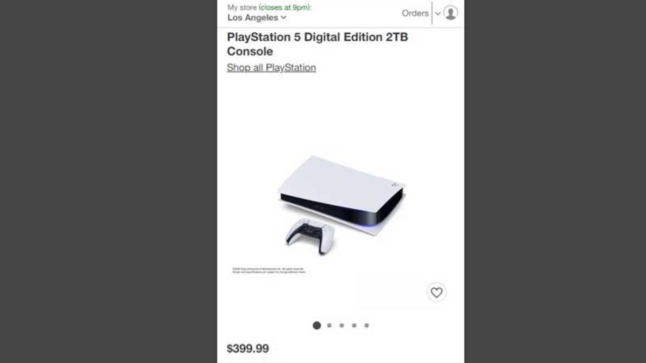 ps5 order price