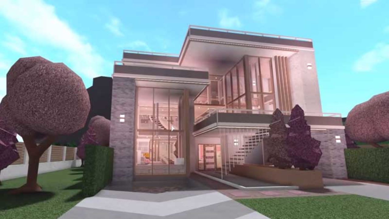 Bloxburg house ideas 2 story aesthetic