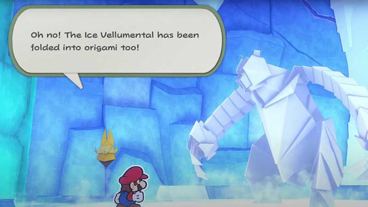 How To Beat The Ice Vellumental Boss In Paper Mario Origami King - ice magic circle roblox