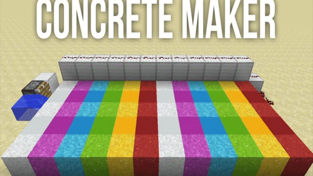 Minecraft Concrete Guide  How to create concrete & concret powder