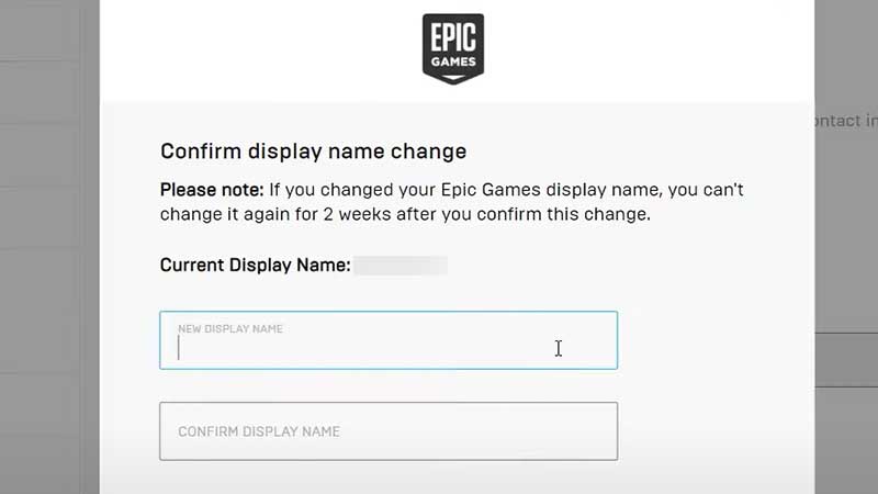epic games display name change