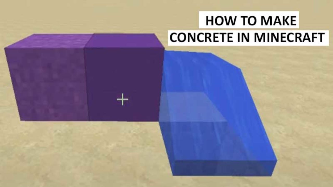 Minecraft: How To Make Concrete And Concrete Powder (23)