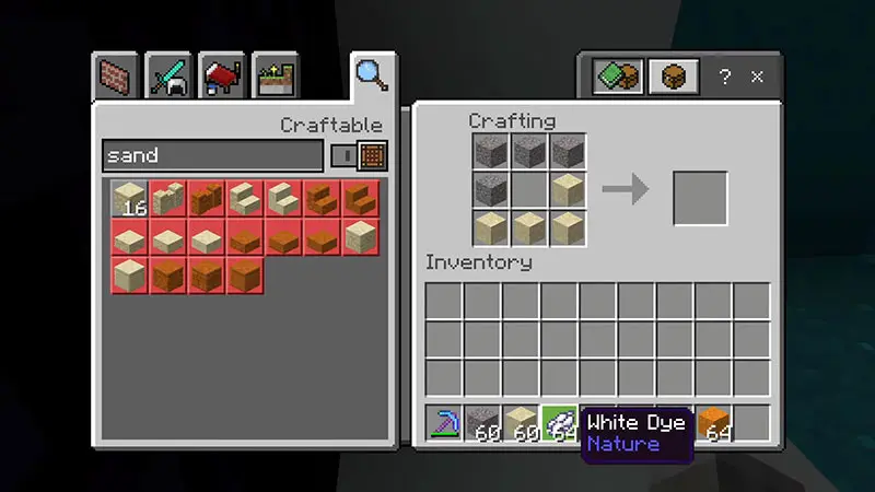 how to make concrete minecraft