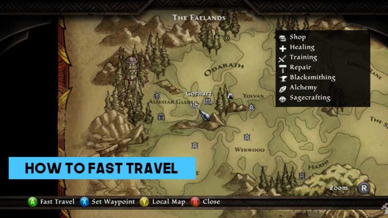 How To Fast Travel In Kingdoms Of Amalur Re Reckoning - roblox heroes online map
