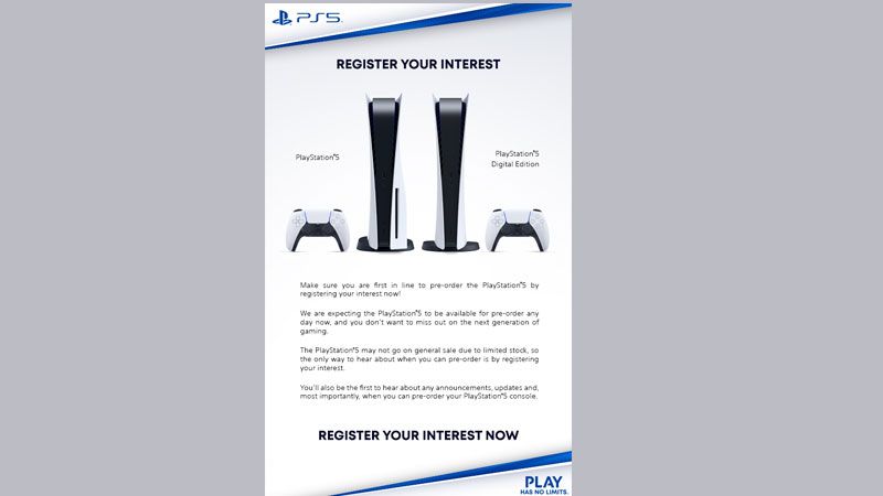 PlayStation 5 Pre-Order