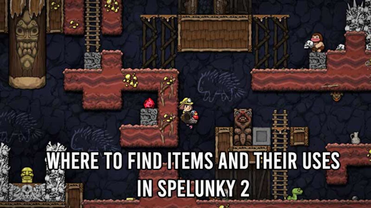 Spelunky 2 Location Guide | Where To Find Weapons, Power Ups & More