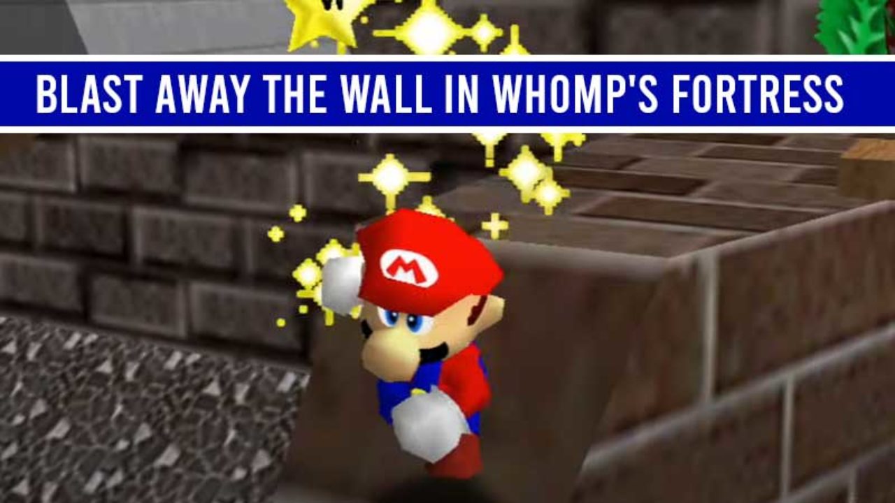 How To Blast Away The Wall In Super Mario 64 Whomp S Fortress - sonic blast cannon roblox