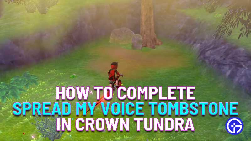 How to complete spread my voice tombstone riddle in pokemon crown tundra