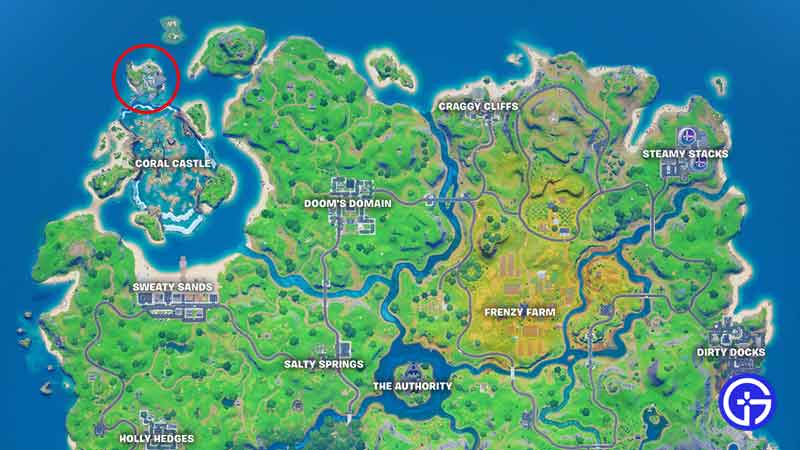 Where to find Sharky Shell location in Fortnite