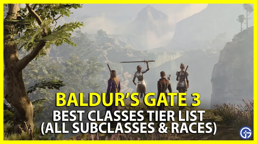 baldurs gate 3 class tier list subclasses races ranked