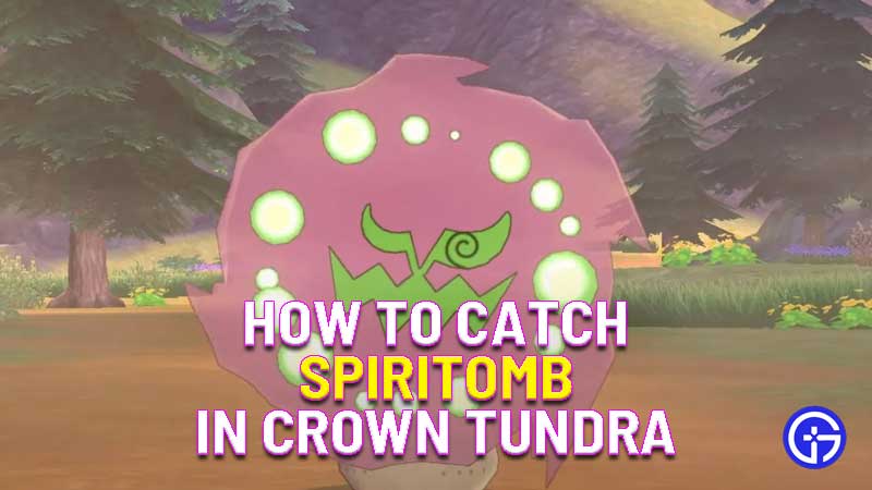 how to catch spiritomb in pokemon crown tundra