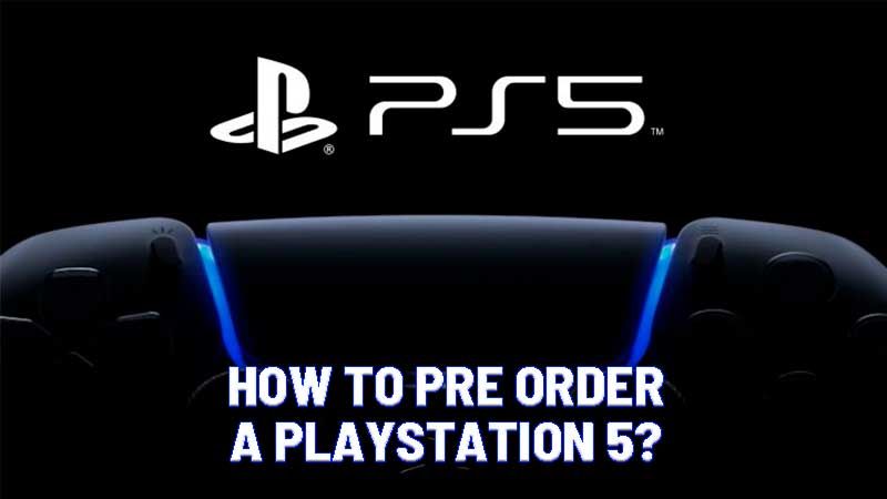 how to pre order a playstation 5