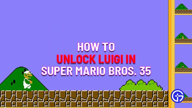 how to unlock luigi in super mario bros. 35