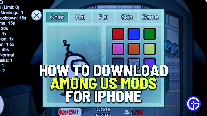 are there mods for among us on iphone and how to dowinload mods