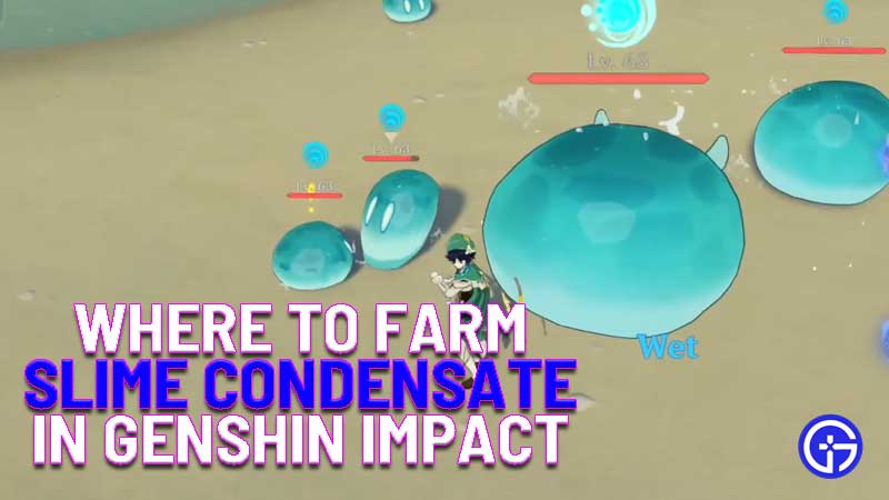 where to farm slime condensate in genshin impact