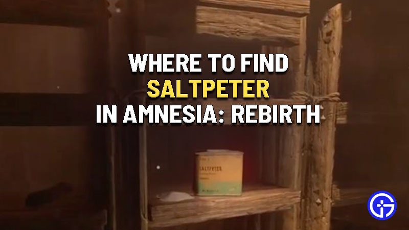 where to find saltpeter in amnesia rebirth