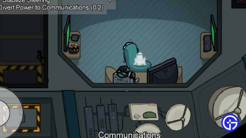 among us hide communications room