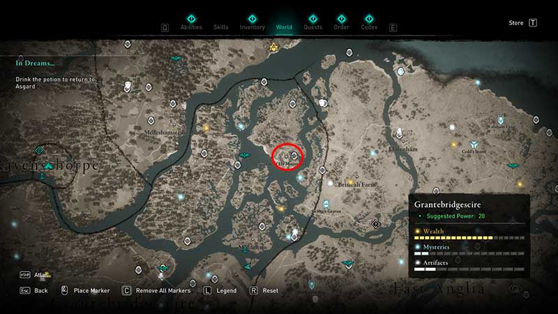 Dive of the Valkyries book of knowledge location in ac valhalla