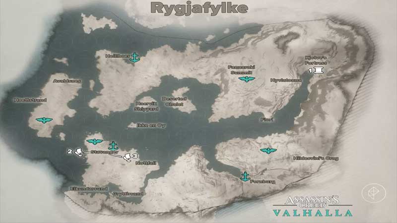 Rygjafylke Artifact Locations
