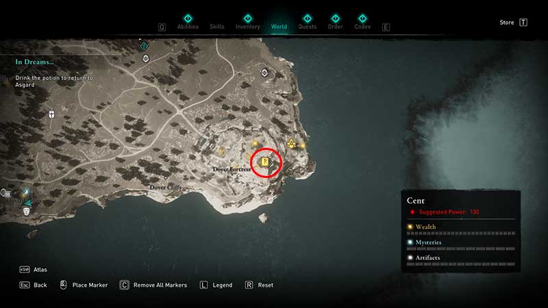 Thorn of Slumber ability upgrade book of knowledge location in ac valhalla