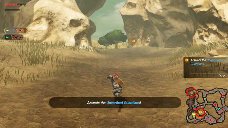 how to activate guardians in hyrule warriors age of calamity