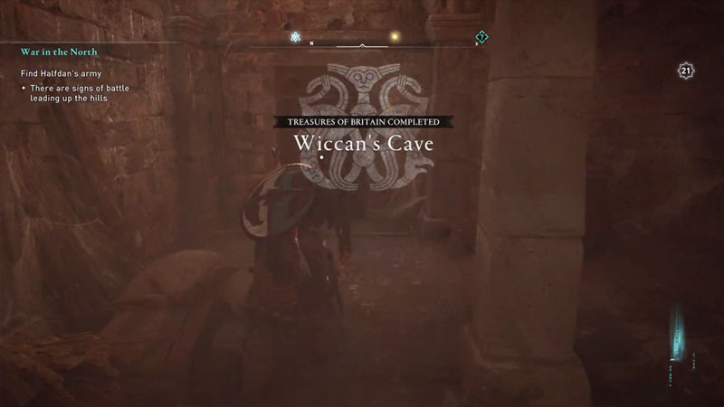 how to enter the wiccan's cave in assassin's creed valhalla to complete the treasures of britain in eurvicscire region