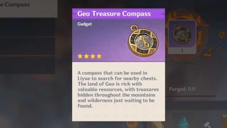 Genshin Impact Geo Treasure Compass: How To Get, Craft & Use