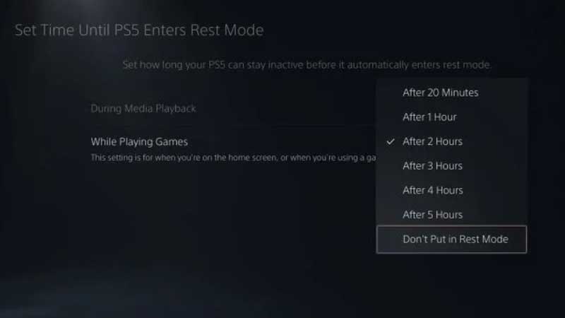 How To Disable Rest Mode In Ps5 Turn Of Ps5 Sleep Mode